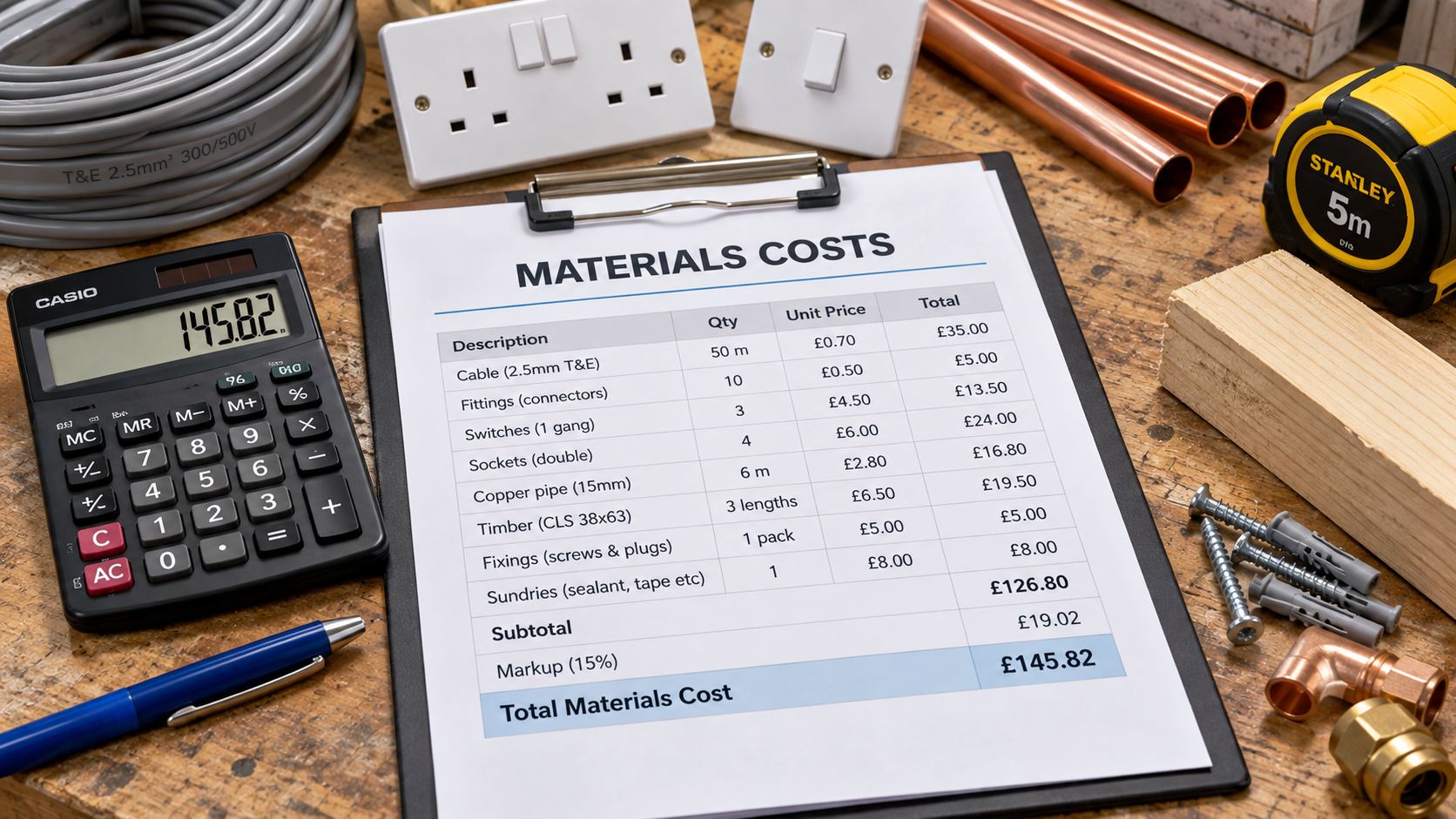 How to Price Materials Correctly